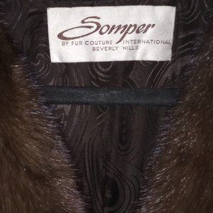 Somper Fur Couture full length coat, Mahogany in color - Best offer